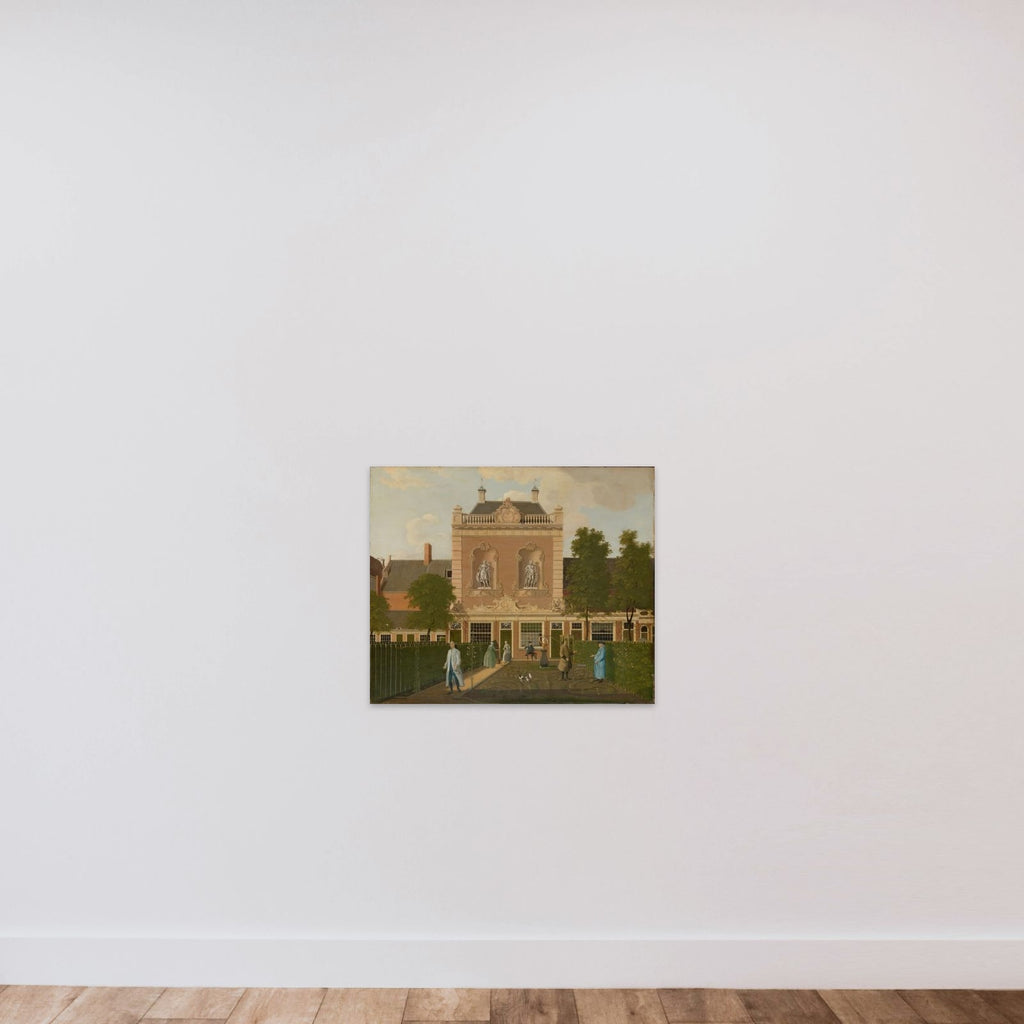 The Garden and Coachhouse of Keizersgracht 524, Amsterdam, when it was the Recidence of Nicolaes Doekscheer (d 1789) and Elisabeth Groen (d 1782) unframed — shown to scale
