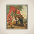 Jupiter, Disguised as Diana, Seducing the Nymph Callisto framed