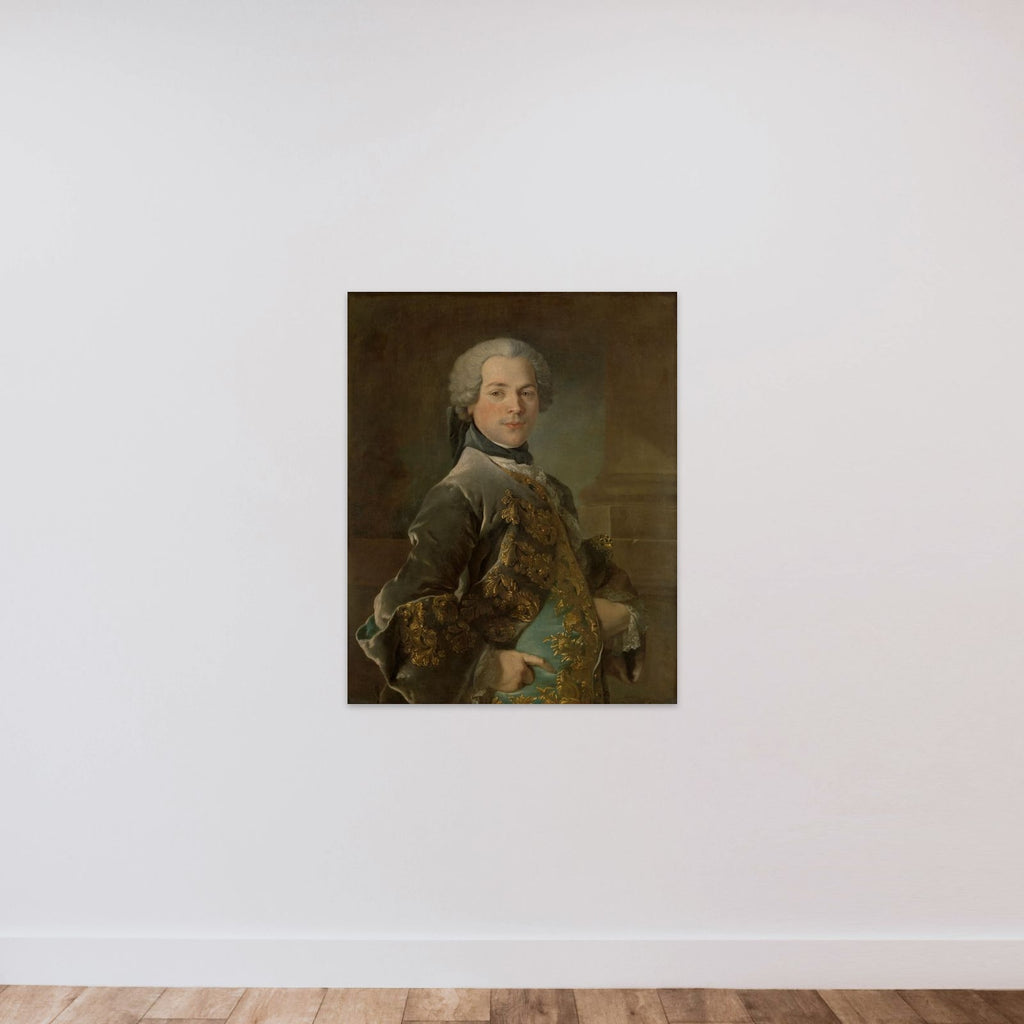 Portrait of Isaac van Rijneveld unframed — shown to scale