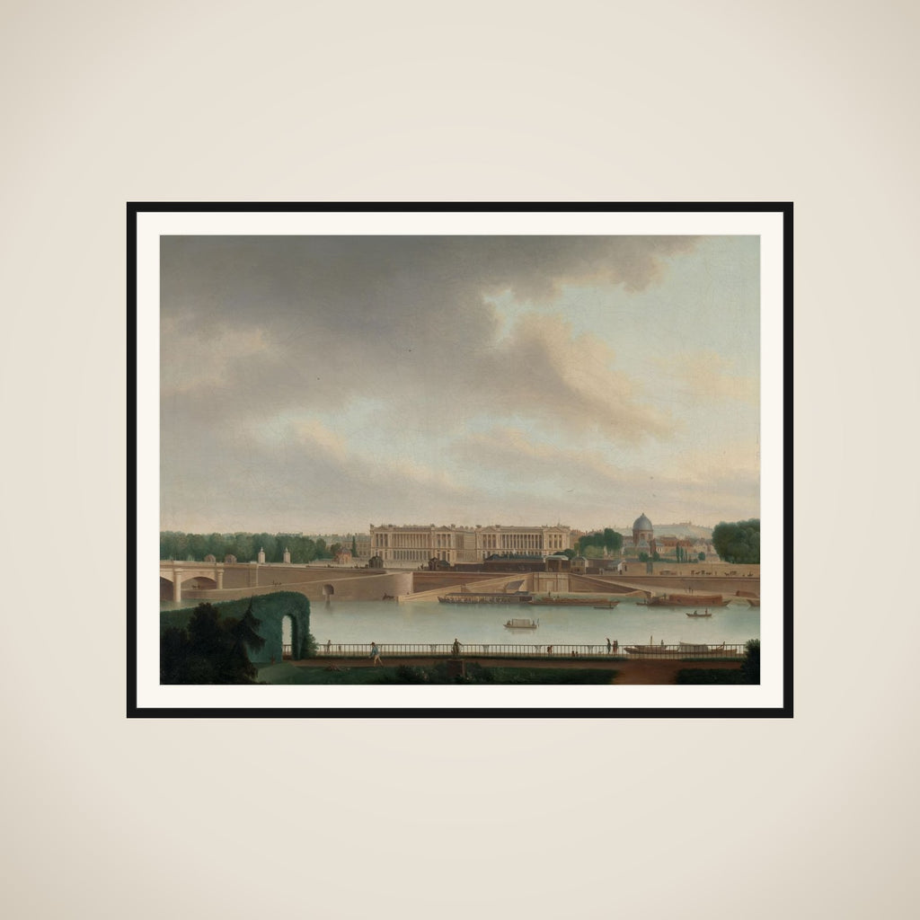 View of the Place de la Concorde, Paris, from the Batavian Embassy, during the Ambassadorship of Rutger Jan Schimmelpenninck framed