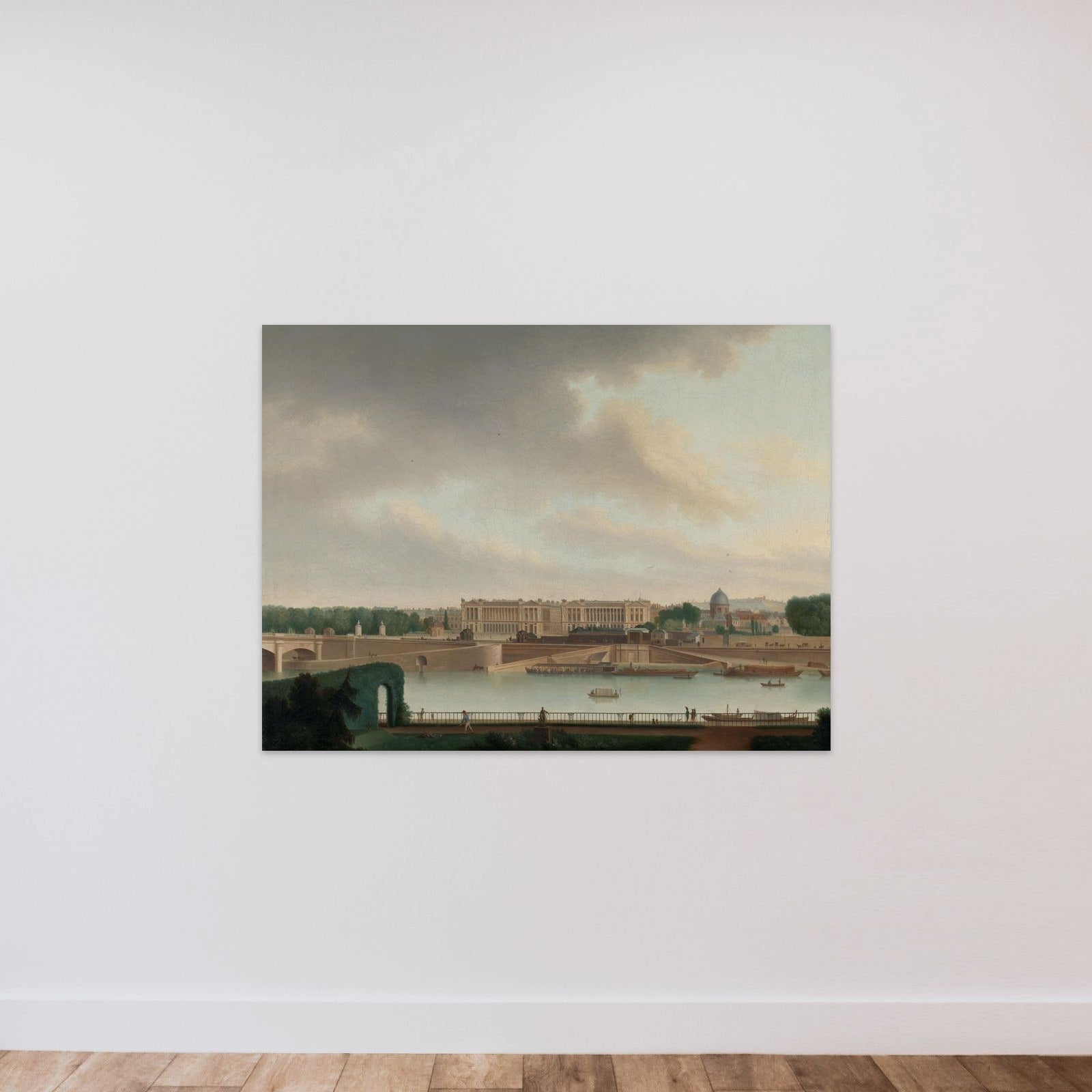 View of the Place de la Concorde, Paris, from the Batavian Embassy, during the Ambassadorship of Rutger Jan Schimmelpenninck unframed — shown to scale