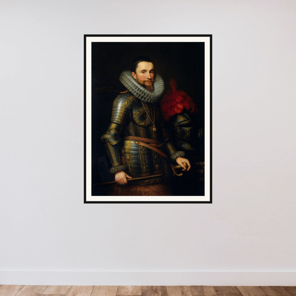 Portrait of Ambrogio Spinola (1569-1630) framed — shown to scale