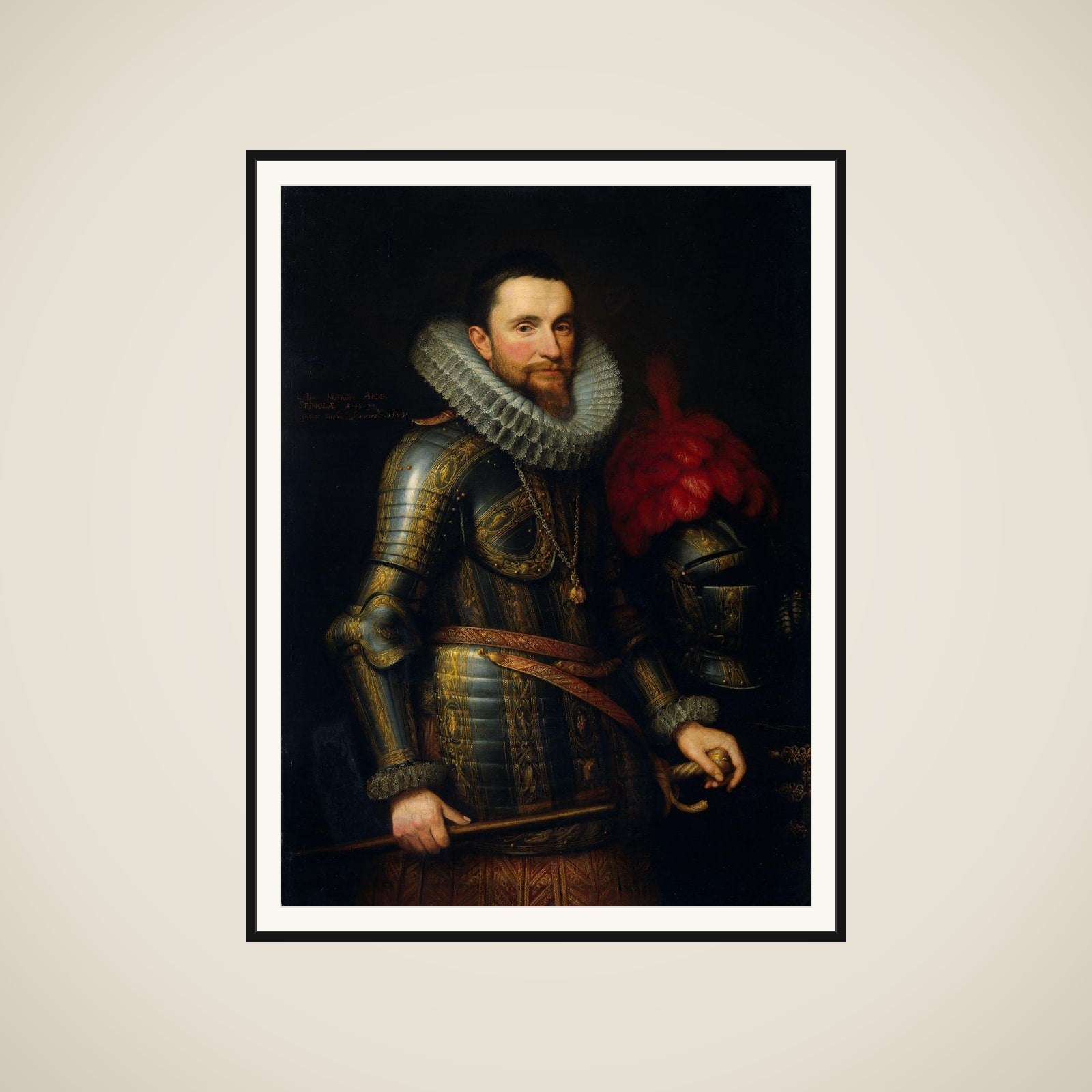 Portrait of Ambrogio Spinola (1569-1630) framed