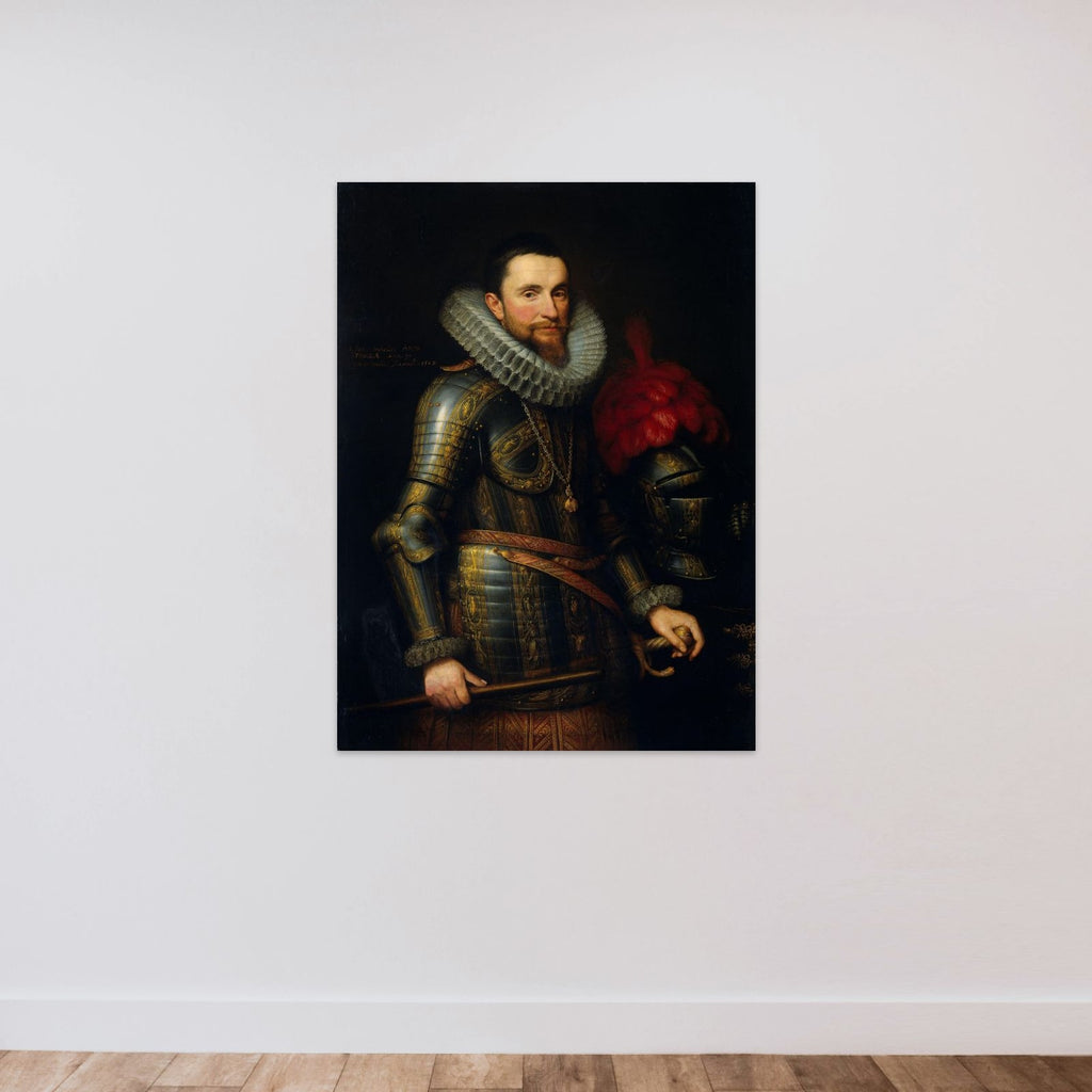 Portrait of Ambrogio Spinola (1569-1630) unframed — shown to scale