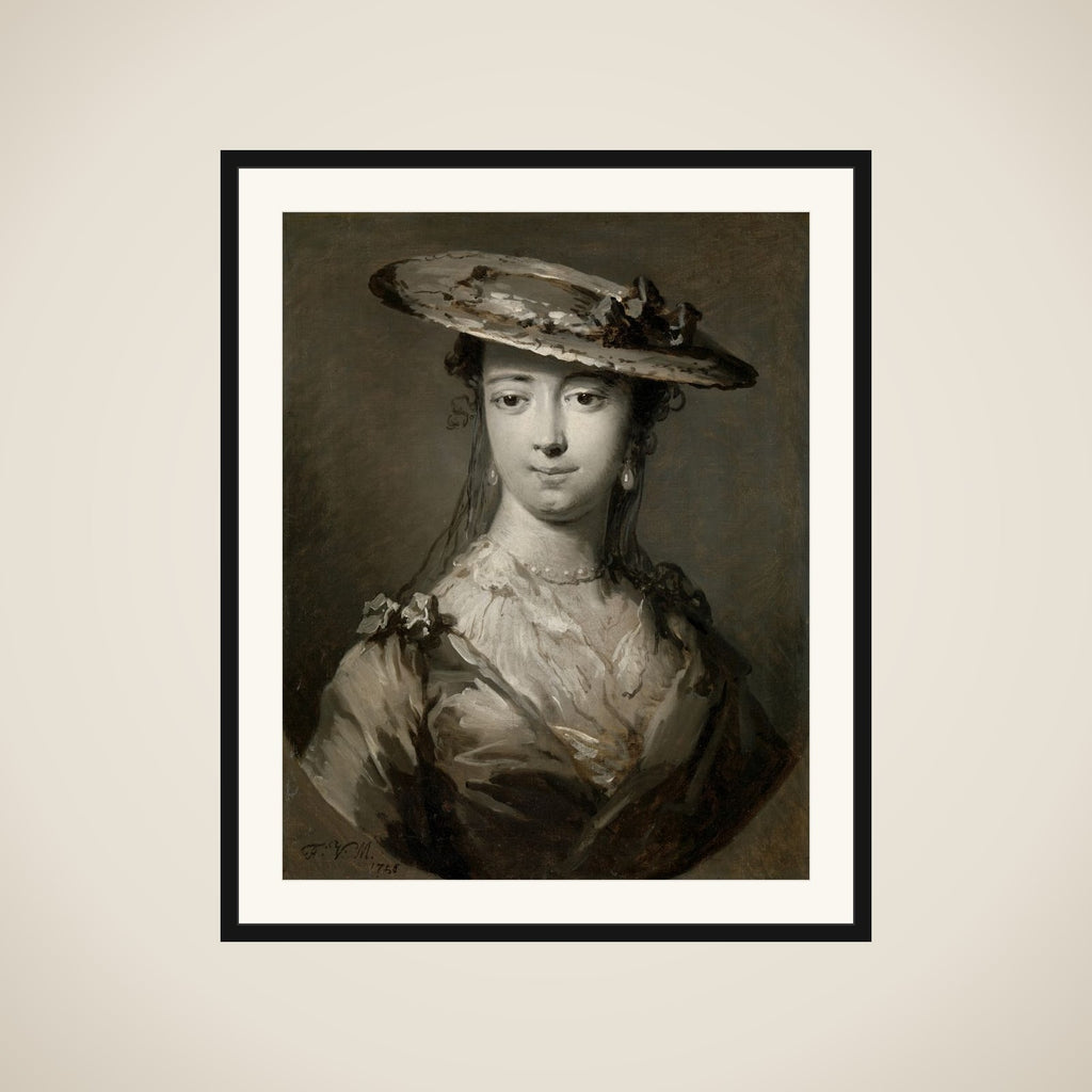 Head of a Young Woman framed