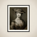 Head of a Young Woman framed