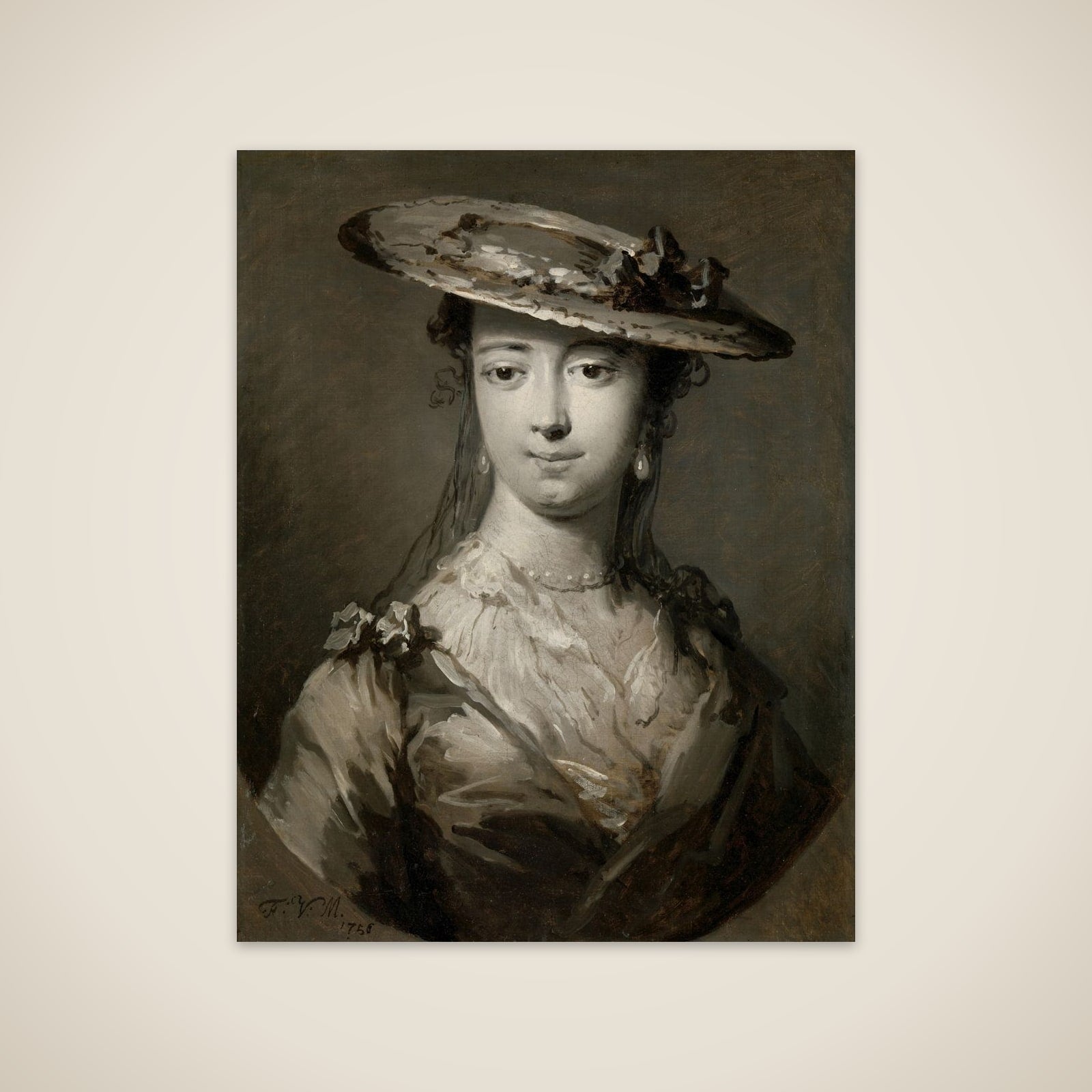 Head of a Young Woman unframed print