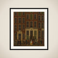 The Bookshop and Lottery Agency of Jan de Groot in the Kalverstraat in Amsterdam framed