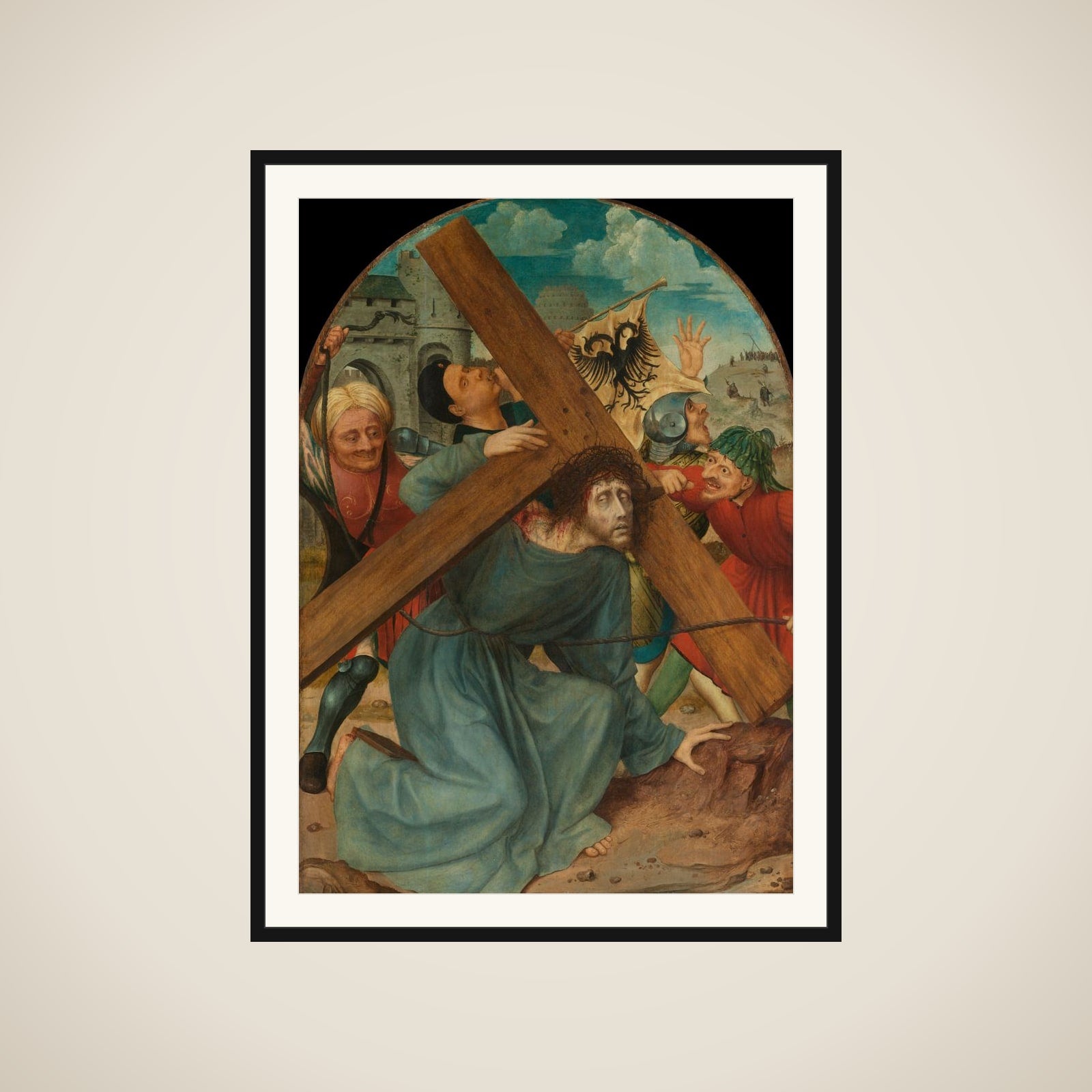Christ Carrying the Cross framed