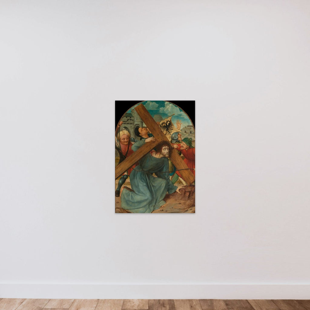 Christ Carrying the Cross unframed — shown to scale