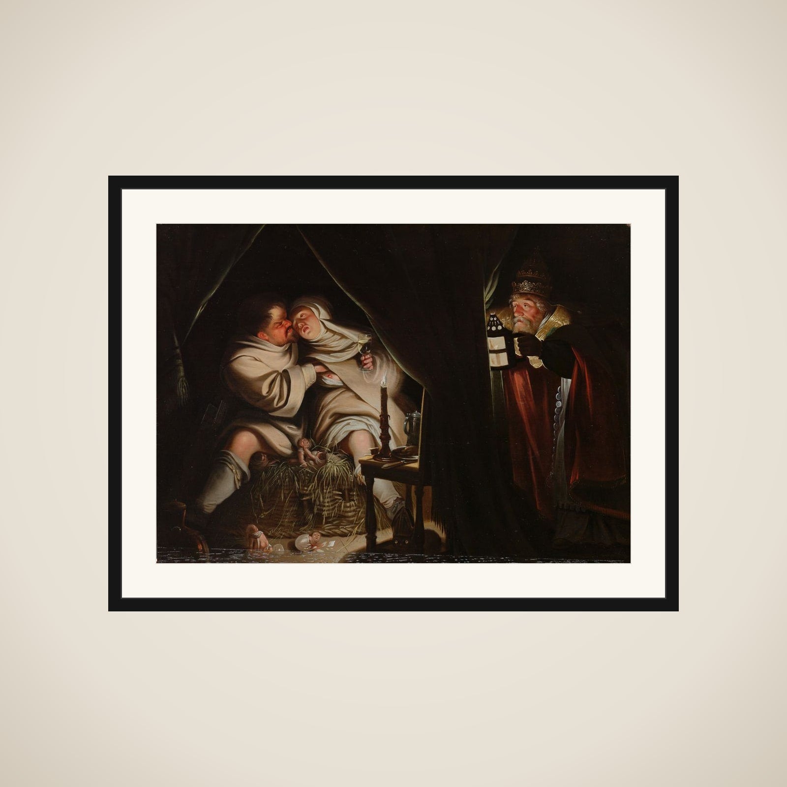 Satire on Celibacy framed