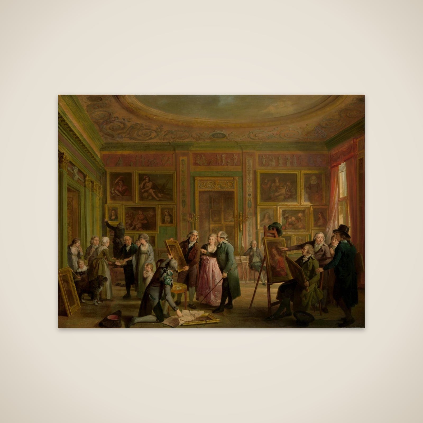 The Art Gallery of Josephus Augustinus Brentano (1752-1821) in his House on the Herengracht, Amsterdam unframed print