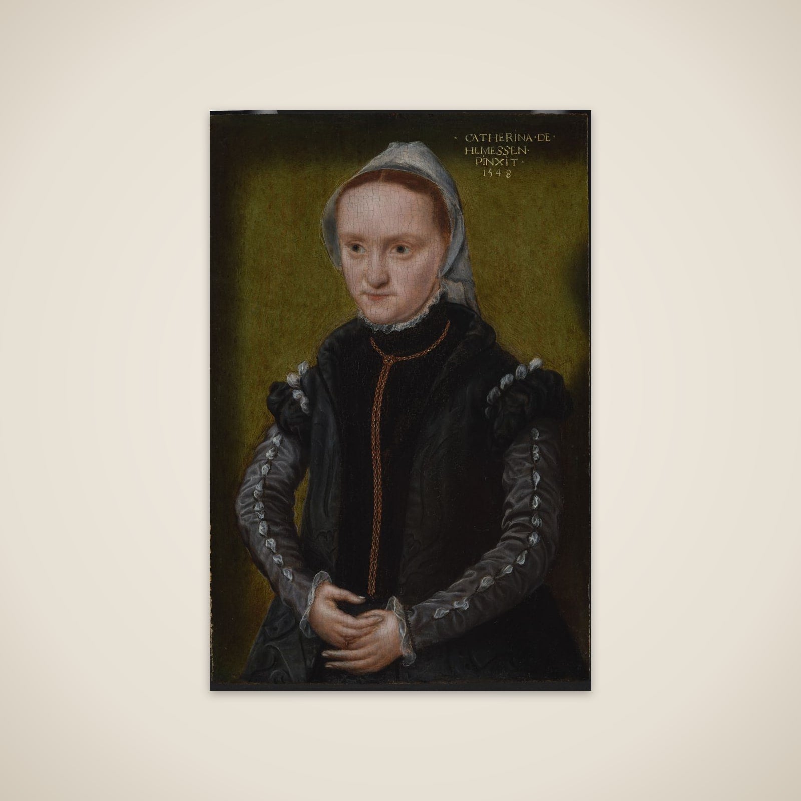 Catharina van Hemessen (1527/28–after 1567), Antwerp, 1548, oil on panel unframed print