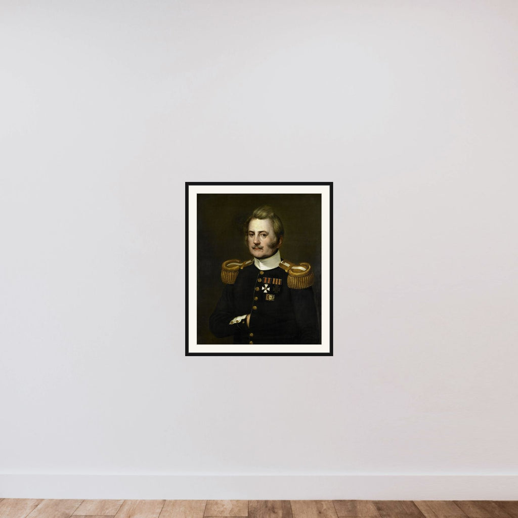 J. D. B. Wilkens, Lieutenant Colonel in the Infantry framed — shown to scale