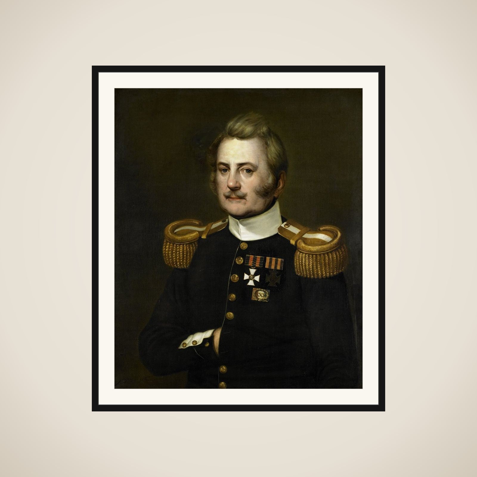 J. D. B. Wilkens, Lieutenant Colonel in the Infantry framed