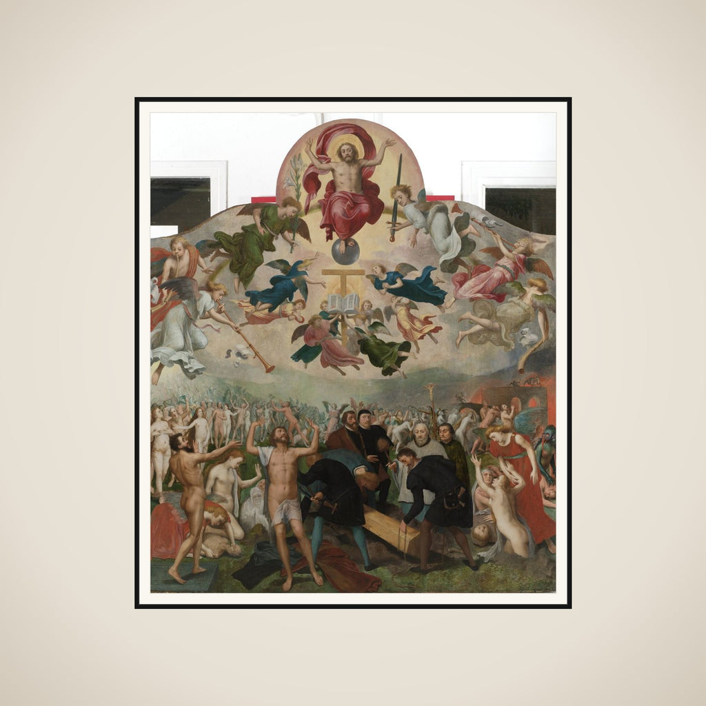Last Judgment and the Burying of the Dead framed