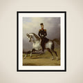 Equestrian Portrait of William II, King of the Netherlands framed
