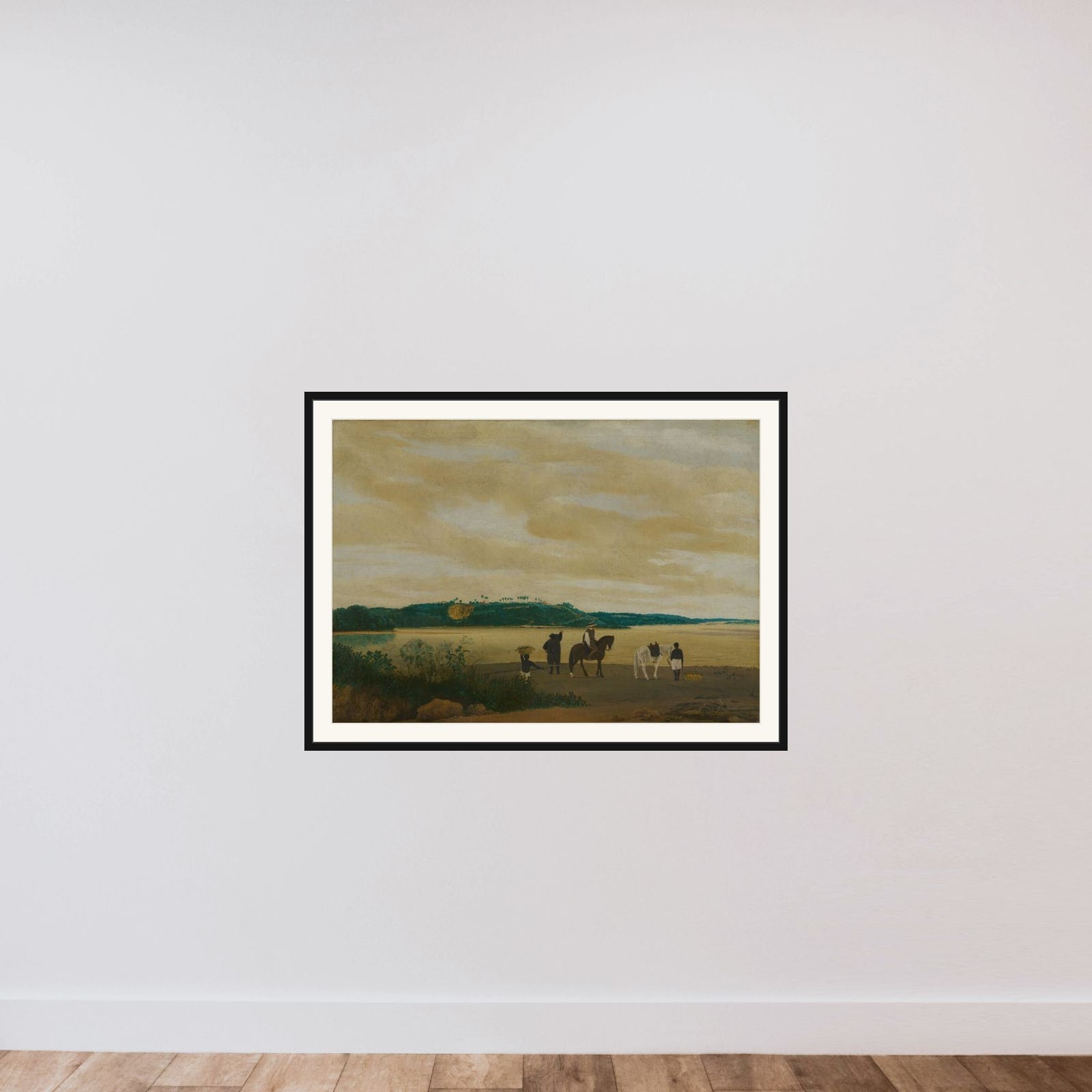 View of the Island of Itamaracá, Brazil framed — shown to scale
