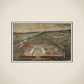 The Trading Post of the Dutch East India Company in Hooghly, Bengal framed
