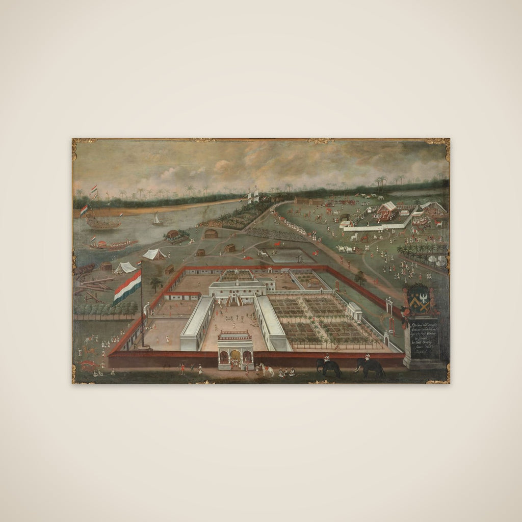 The Trading Post of the Dutch East India Company in Hooghly, Bengal unframed print