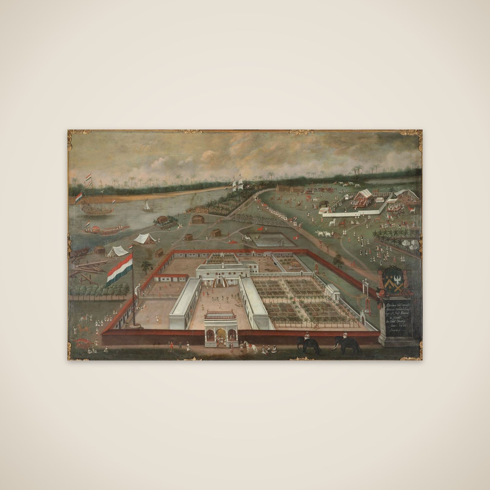 The Trading Post of the Dutch East India Company in Hooghly, Bengal unframed print