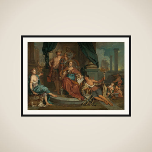 Apotheosis of the Dutch East India Company (Allegory of the Amsterdam Chamber of Commerce of the VOC) framed