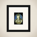 Portrait of een vrouw in maskeradekleding als Flora framed