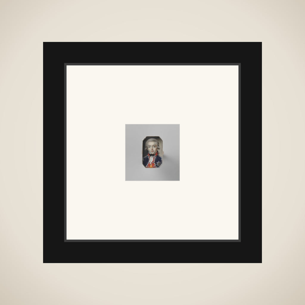 Ring with portret van Willem George Frederik, prince of Oranje-Nassau framed