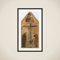 Crucifixion with the Virgin and Saint John framed