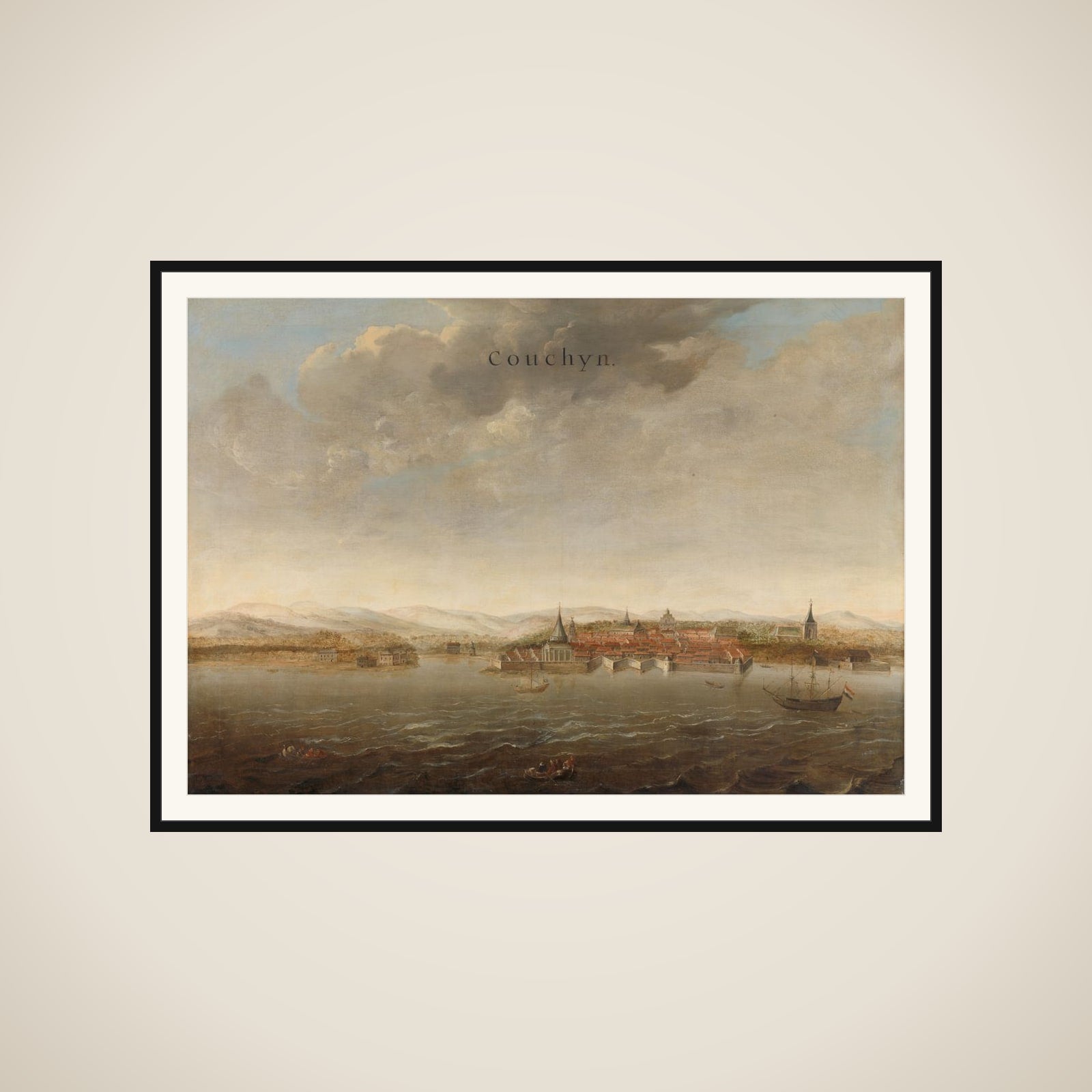 Trading posts of the Dutch East India Company (VOC) framed