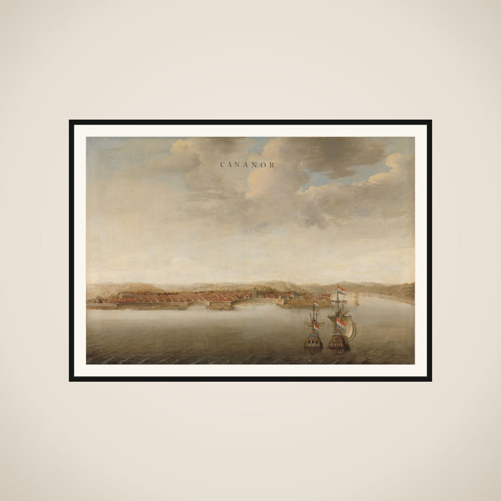 Trading posts of the Dutch East India Company (VOC) framed