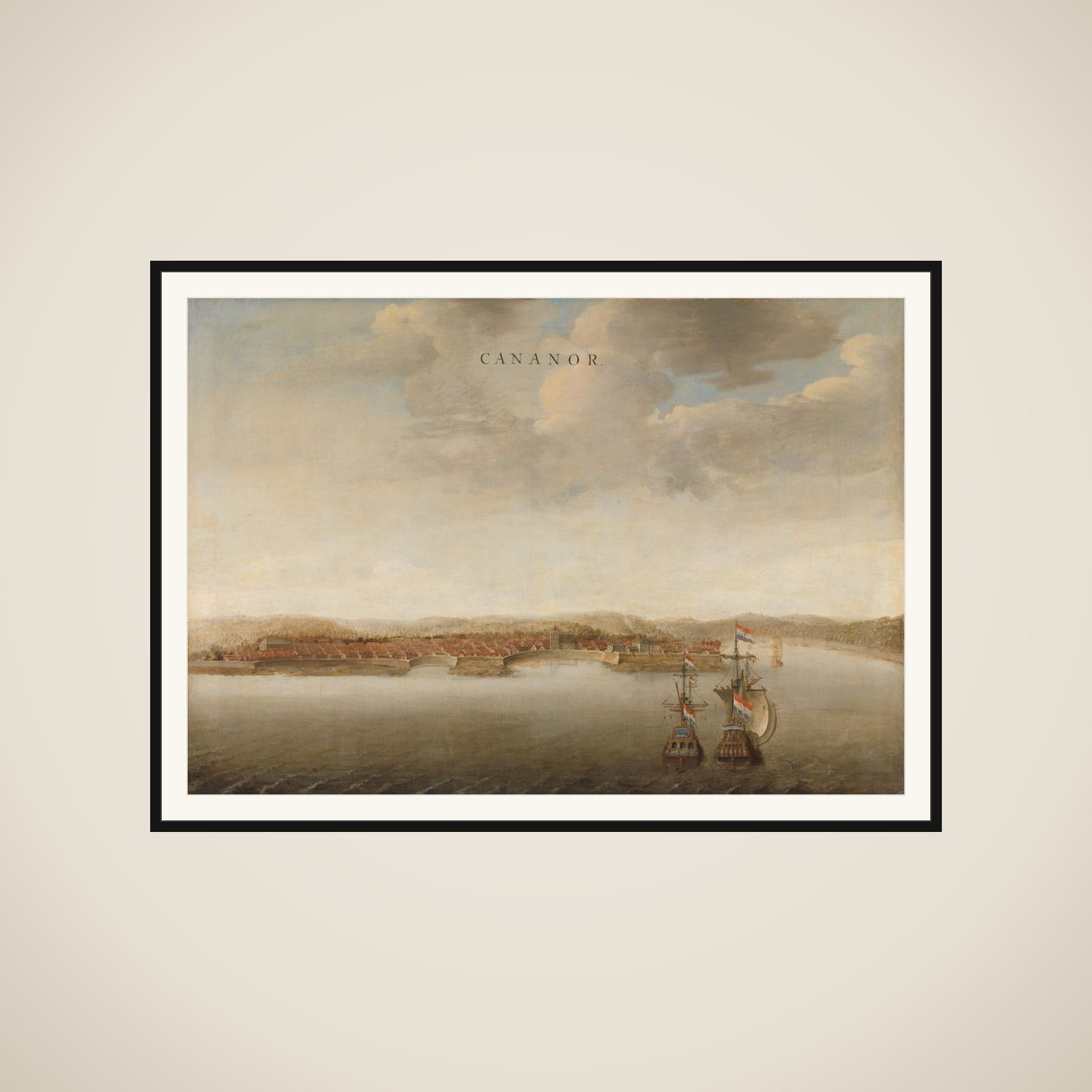 Trading posts of the Dutch East India Company (VOC) framed