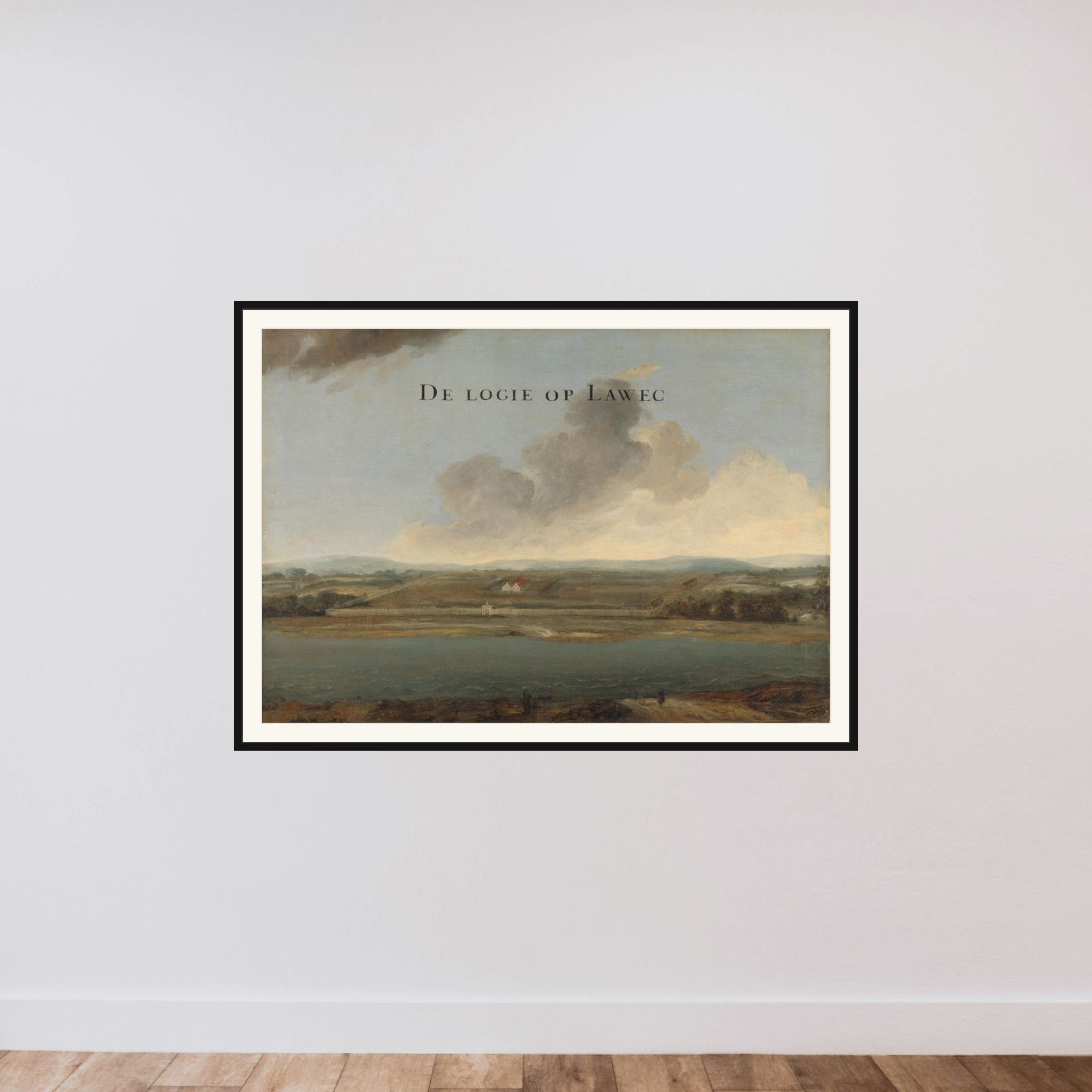 Two Views of Dutch East India Company Trading Posts: Lawec in Cambodia and Banda in the Southern Moluccas framed — shown to scale