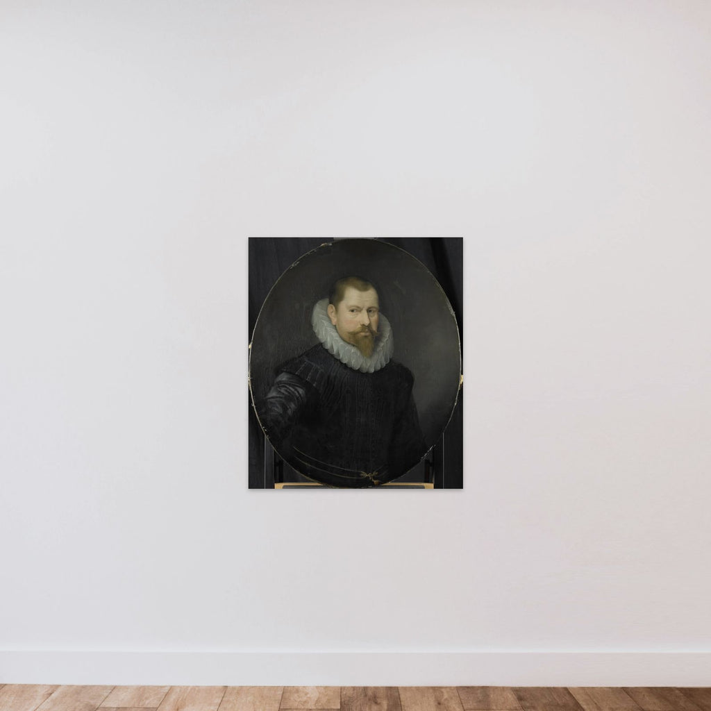 Portrait of Cornelis Matelieff the Younger, Director of the Rotterdam Chamber of the Dutch East India Company, elected 1602 unframed — shown to scale