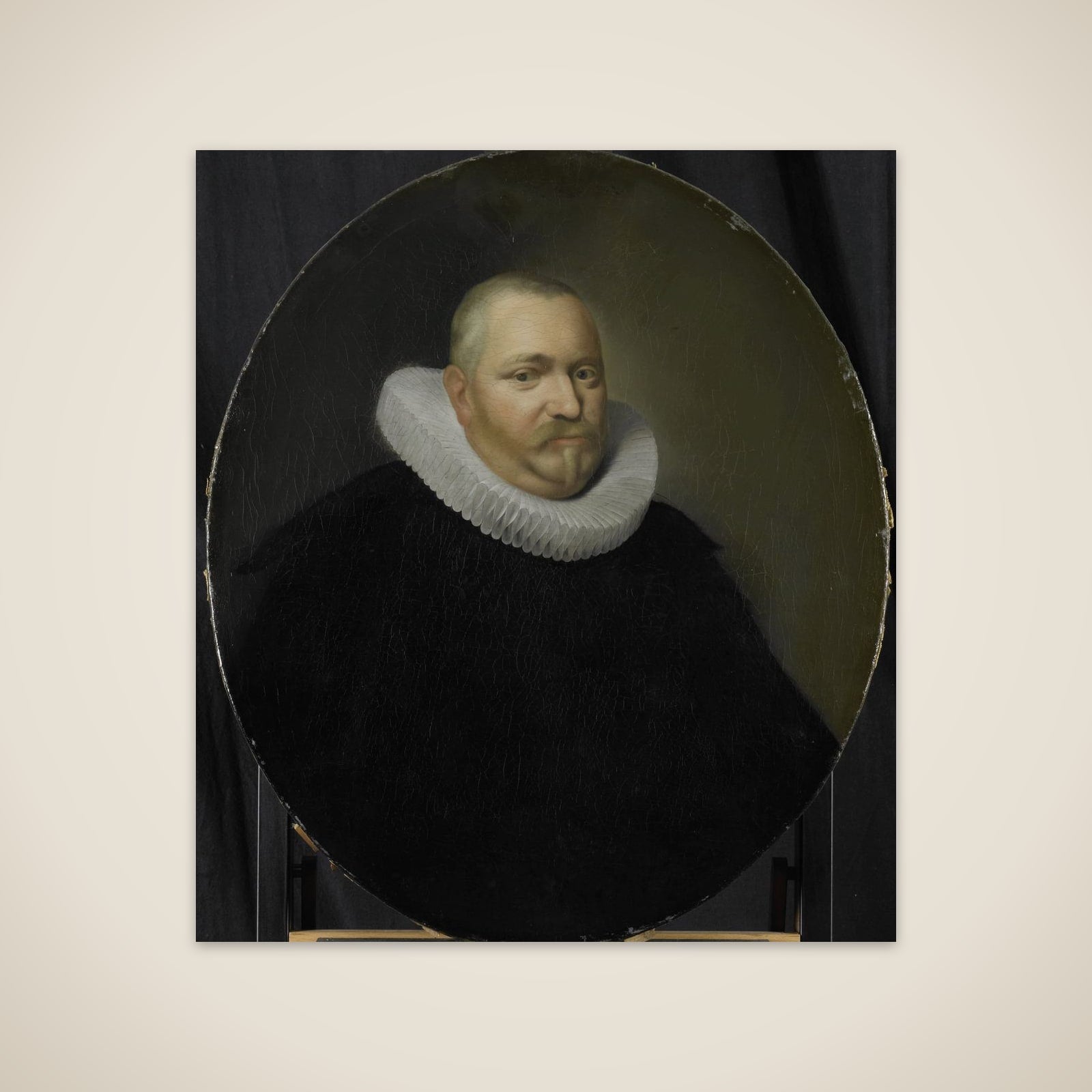 Portrait of Ewoud Pietersz van der Horst, Director of the Rotterdam Chamber of the Dutch East India Company, elected 1618 unframed print
