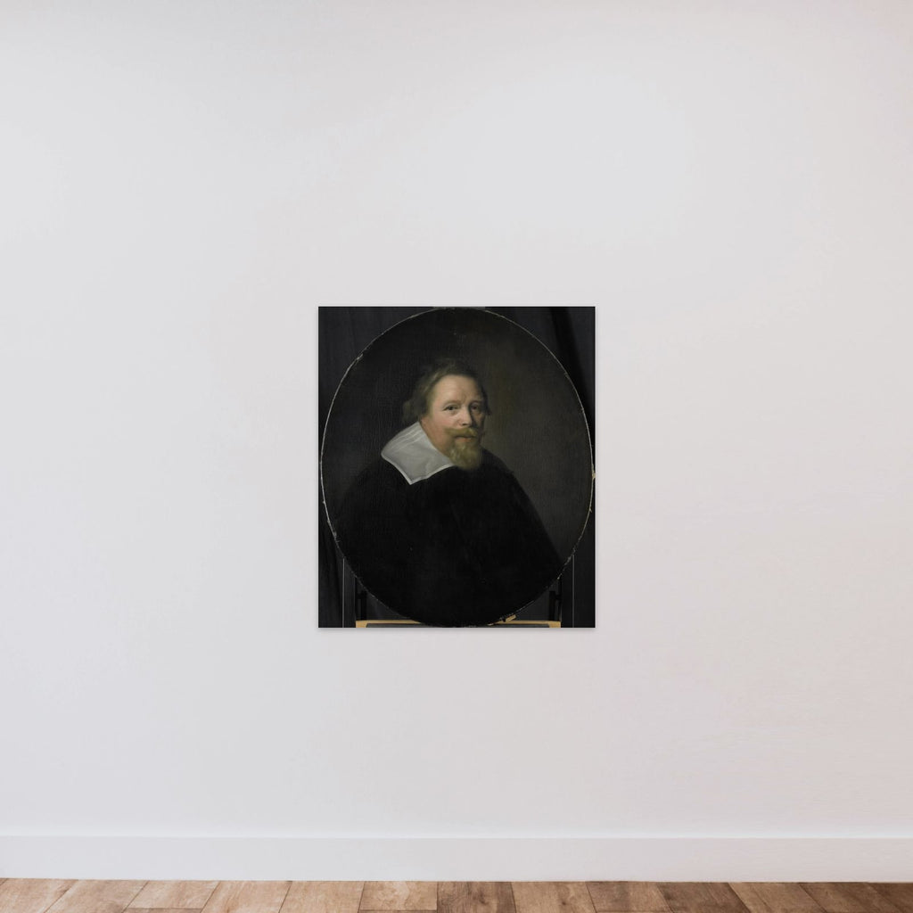 Portrait of Pieter Sonmans, Director of the Rotterdam Chamber of the Dutch East India Company, elected 1631 unframed — shown to scale