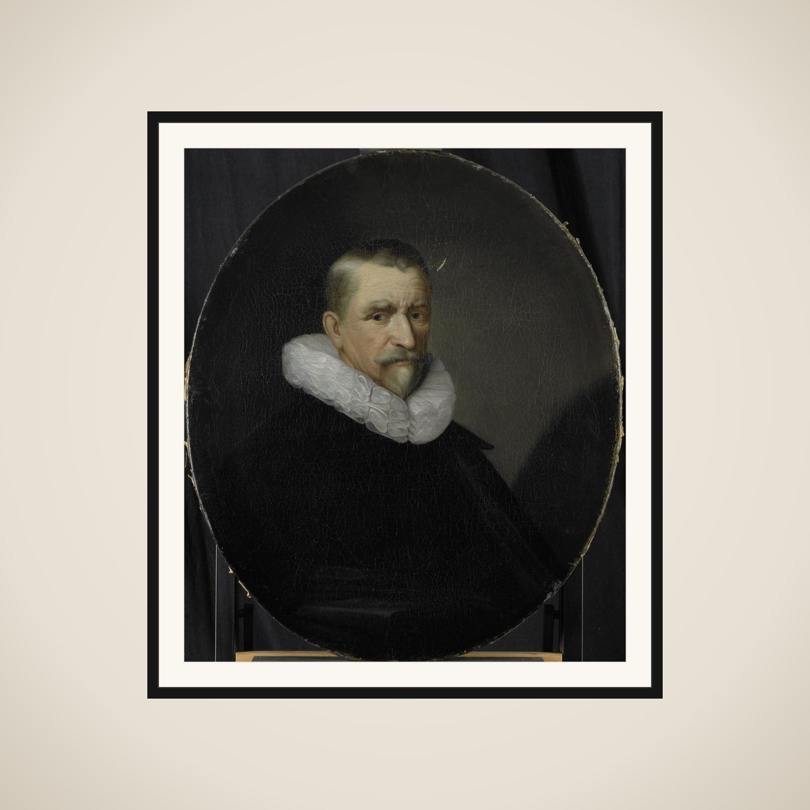 Portrait of Cornelis Jansz Hartigsvelt, Director of the Rotterdam Chamber of the Dutch East India Company, elected 1639 framed