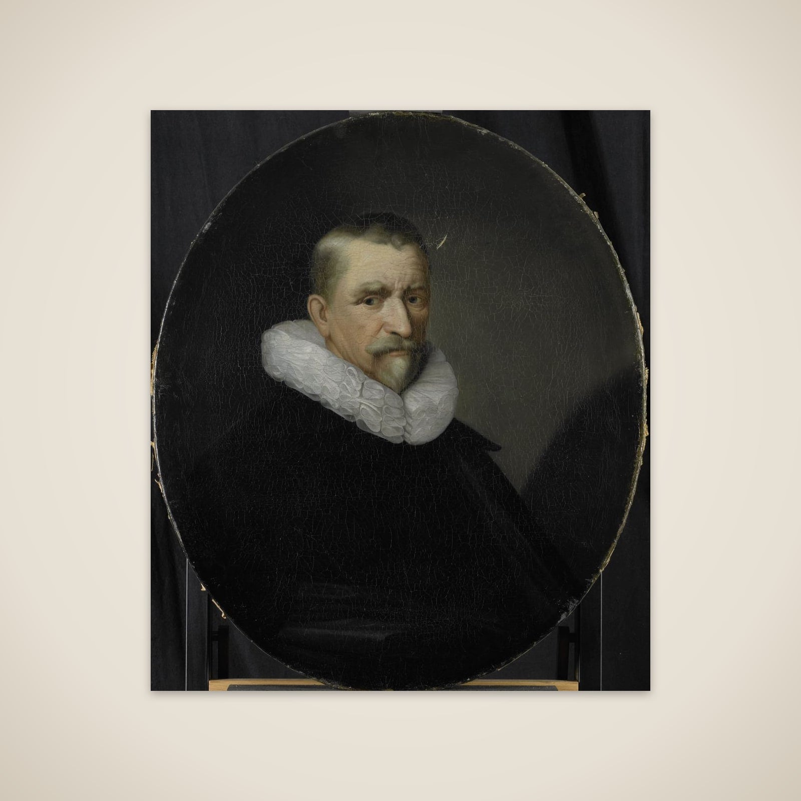 Portrait of Cornelis Jansz Hartigsvelt, Director of the Rotterdam Chamber of the Dutch East India Company, elected 1639 unframed print