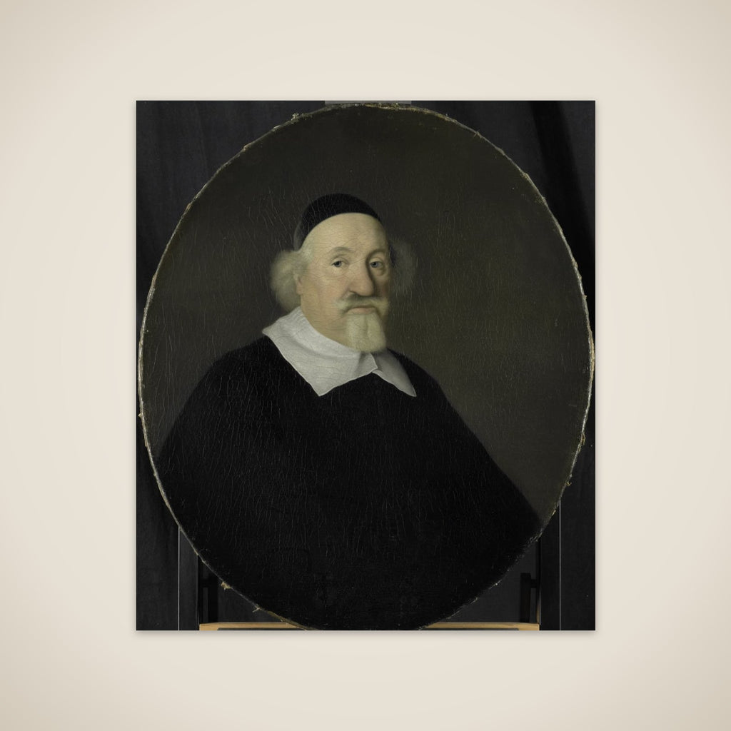 Portrait of Adriaen Besemer, Director of the Rotterdam Chamber of the Dutch East India Company, elected 1642 unframed print