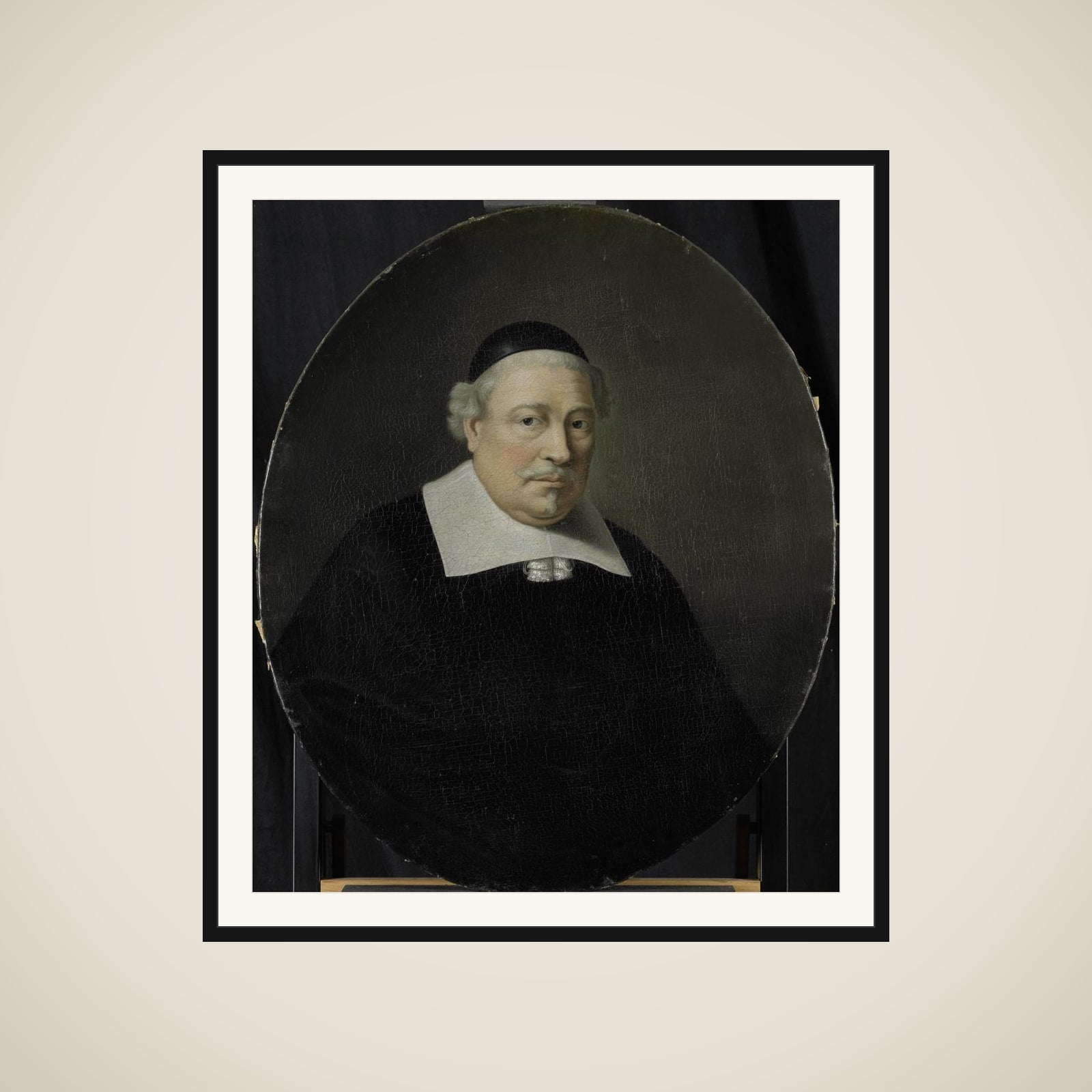 Portrait of Cornelis de Koningh, Director of the Rotterdam Chamber of the Dutch East India Company, elected 1649 framed