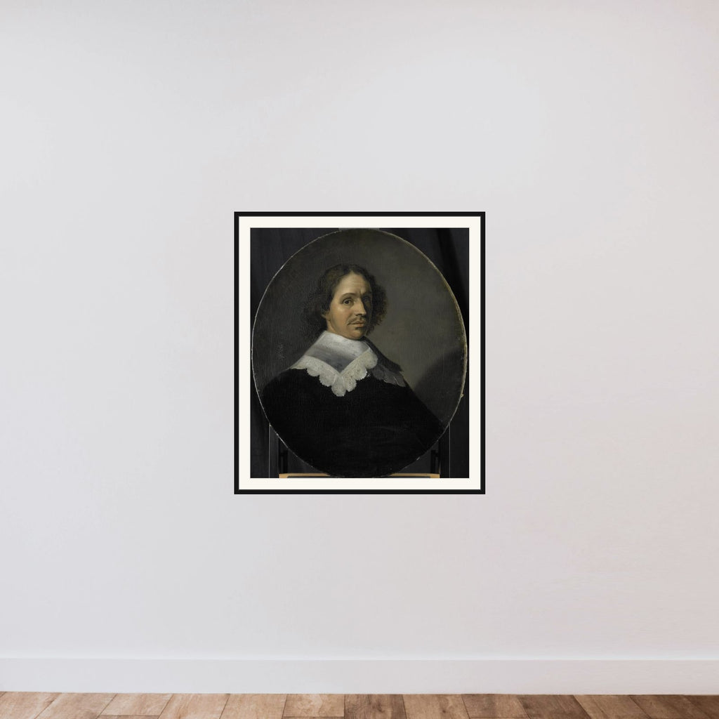 Portrait of Paulus Verschuur, Served seven terms as Burgomaster of Rotterdam and also Director of the Rotterdam Chamber of the East India Company, elected 1651 framed — shown to scale