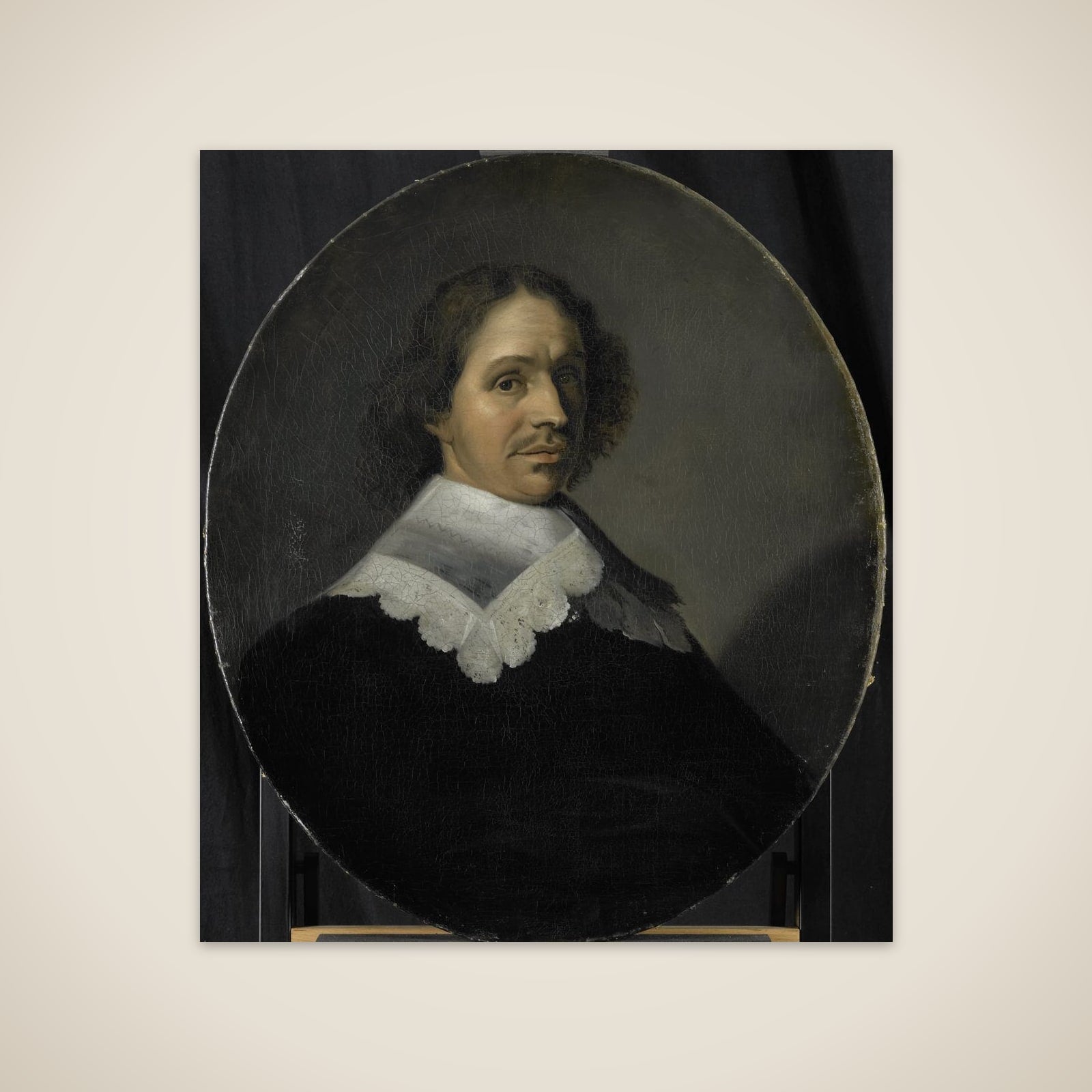 Portrait of Paulus Verschuur, Served seven terms as Burgomaster of Rotterdam and also Director of the Rotterdam Chamber of the East India Company, elected 1651 unframed print