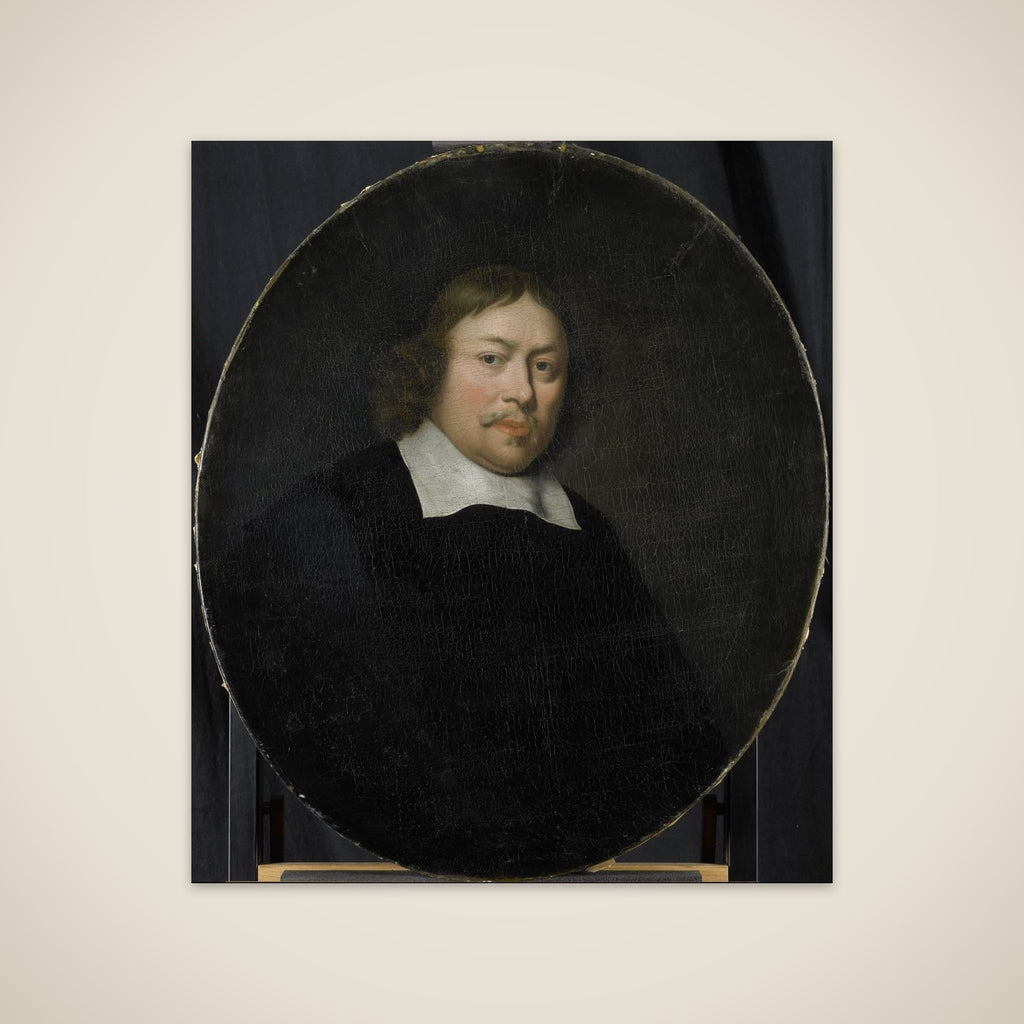 Portrait of Gerard van Bergen, Director of the Rotterdam Chamber of the Dutch East India Company, elected 1653 unframed print