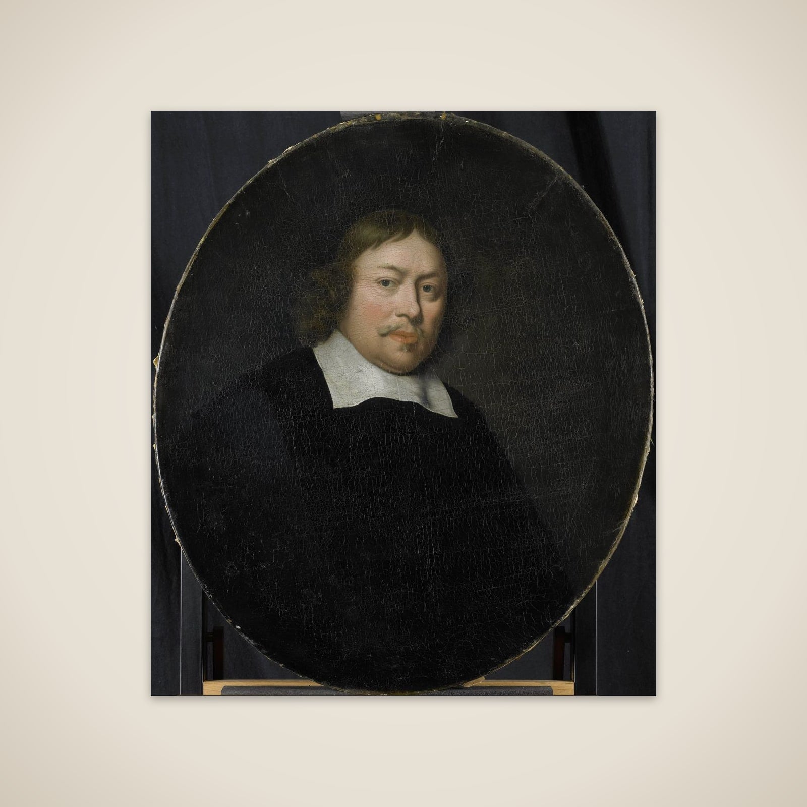 Portrait of Gerard van Bergen, Director of the Rotterdam Chamber of the Dutch East India Company, elected 1653 unframed print