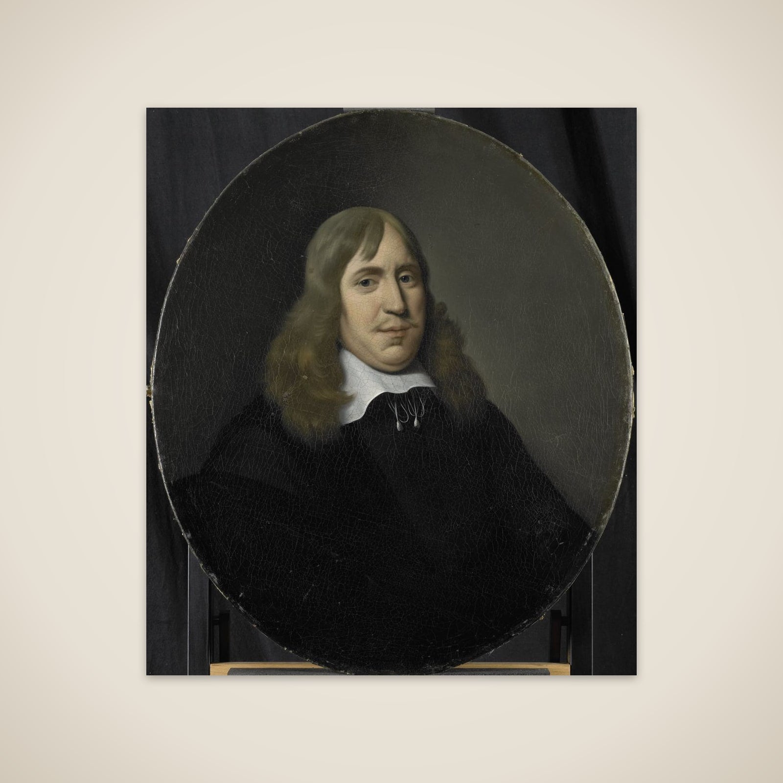 Portrait of Willem Hartigsvelt, Director of the Rotterdam Chamber of the Dutch East India Company, elected 1657 unframed print