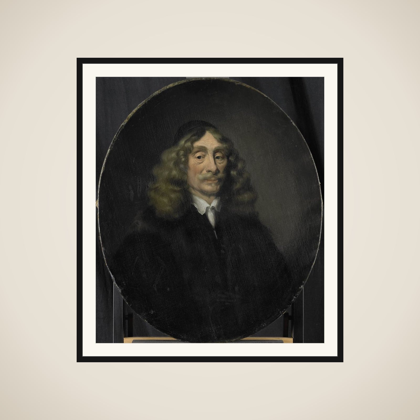 Portrait of Johan de Reus, Director of the Rotterdam Chamber of the Dutch East India Company, elected 1657 framed