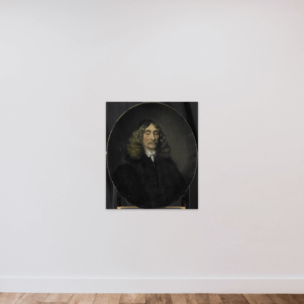 Portrait of Johan de Reus, Director of the Rotterdam Chamber of the Dutch East India Company, elected 1657 unframed — shown to scale