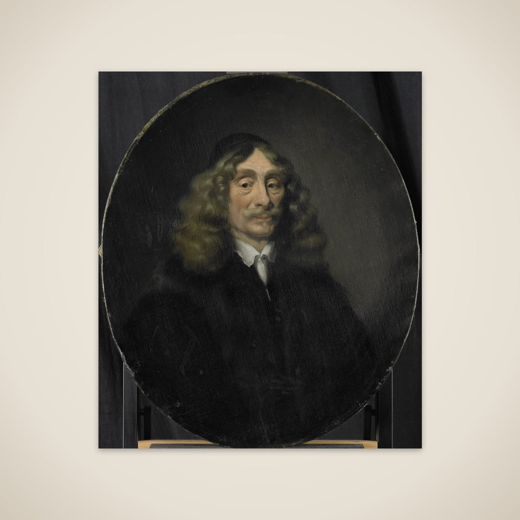 Portrait of Johan de Reus, Director of the Rotterdam Chamber of the Dutch East India Company, elected 1657 unframed print