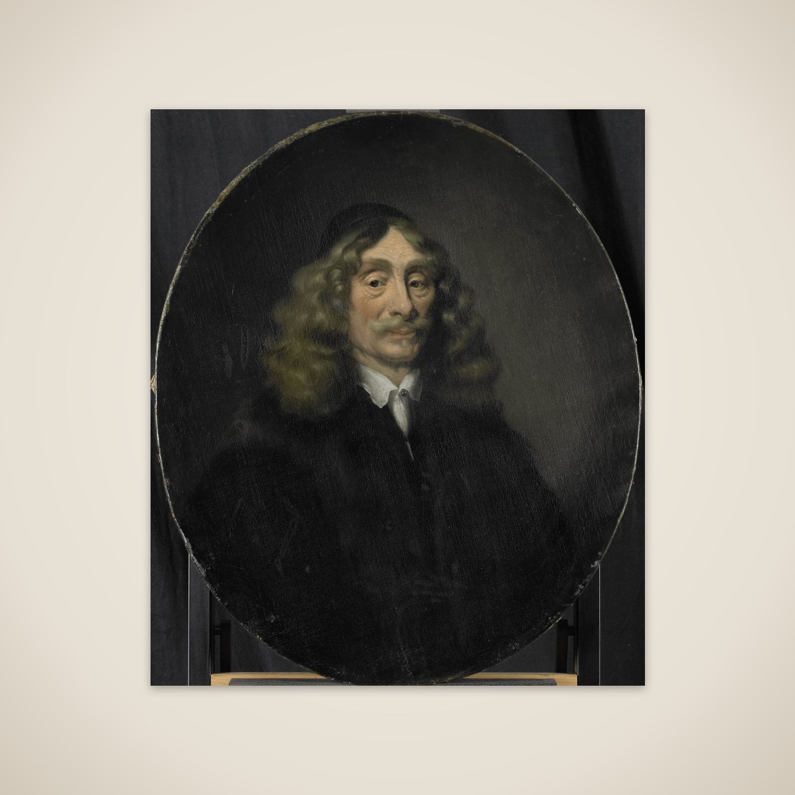 Portrait of Johan de Reus, Director of the Rotterdam Chamber of the Dutch East India Company, elected 1657 unframed print