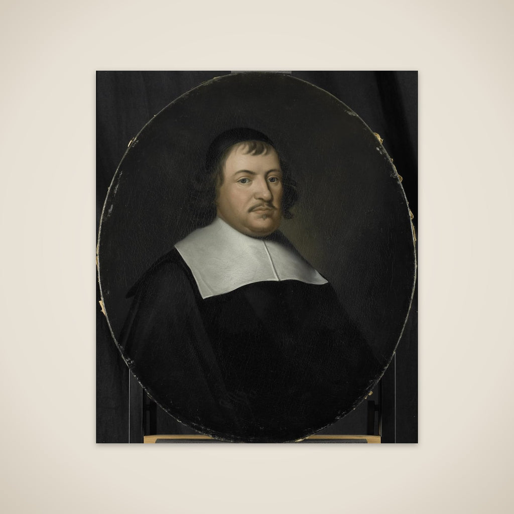 Portrait of Cornelis van den Bergh, Director of the Rotterdam Chamber of the Dutch East India Company, elected 1659 unframed print